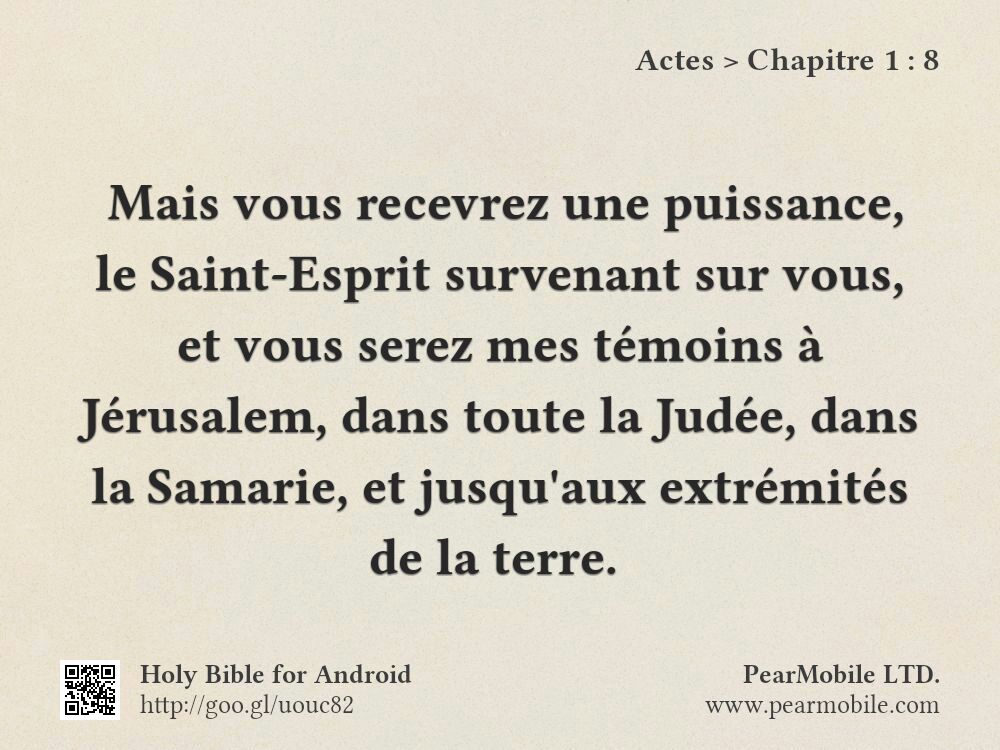 Actes, Chapitre 1:8